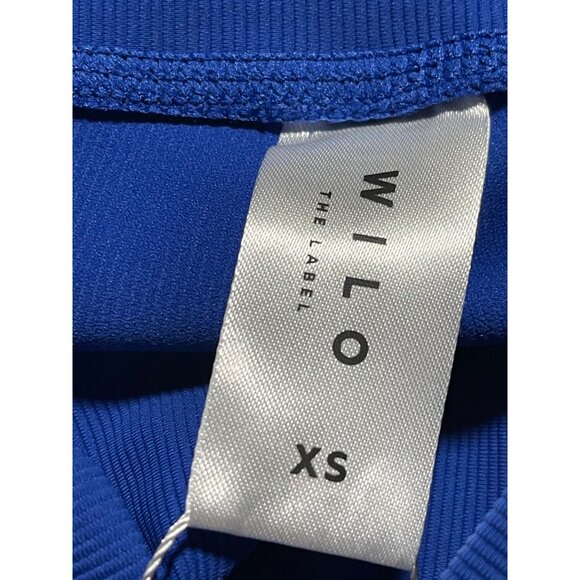Wilo The Label Womens 7/8 Leggings XS Cobalt/Red Colorblock Stretch - Picture 6 of 9